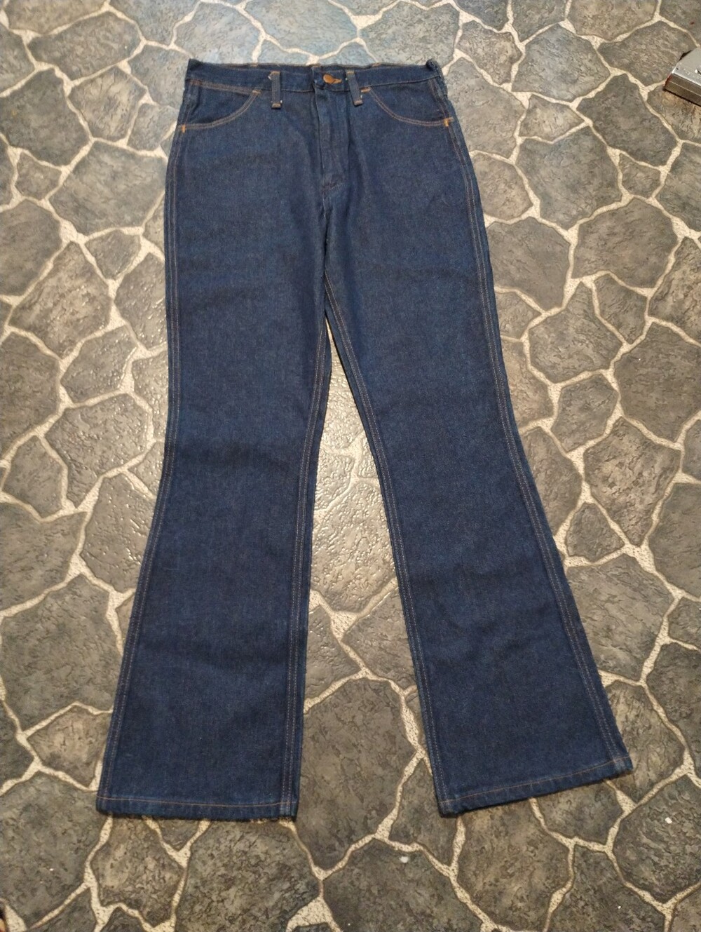 WRANGLER No Fault Raw Denim mens Bootcut jeans 32x32 70s DEADSTOCK NWT VGE